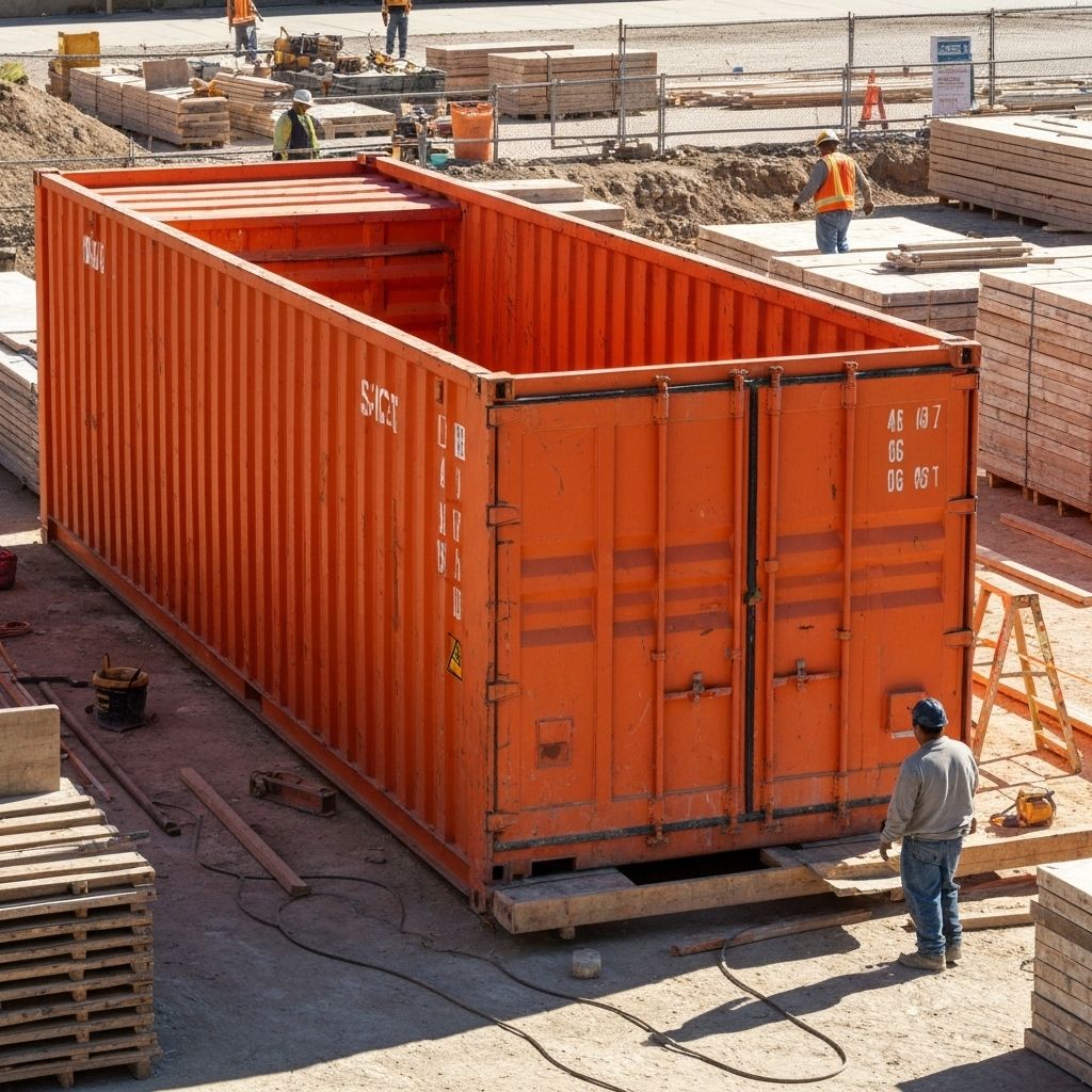 Roll-off container for large projects